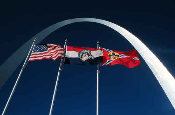 Arch with Three Flags