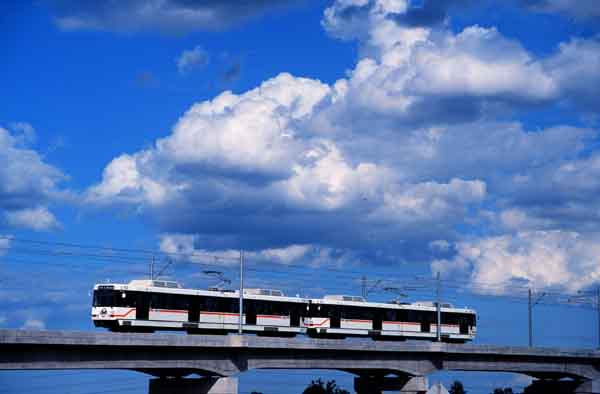 Metro Link on Bridge at Airport