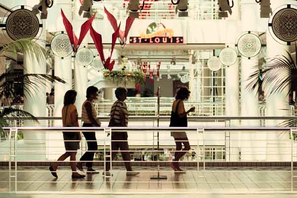 People Walking in St. Louis Center