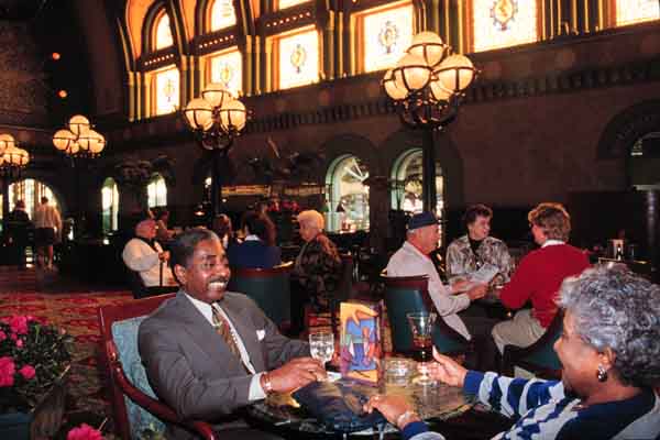 People Seated in Grand Hall at Union Station